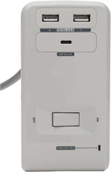 TRIPP LITE Protect It! 6-Outlet Surge Protector Desk Clamp with 2 USB