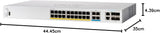 Cisco Catalyst 1300-24MGP-4X Managed Switch, 16 Port GE, 8 Port 2.5GE,
