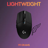 logitech G305 Lightspeed Wireless Gaming Mouse, Black (Renewed)
