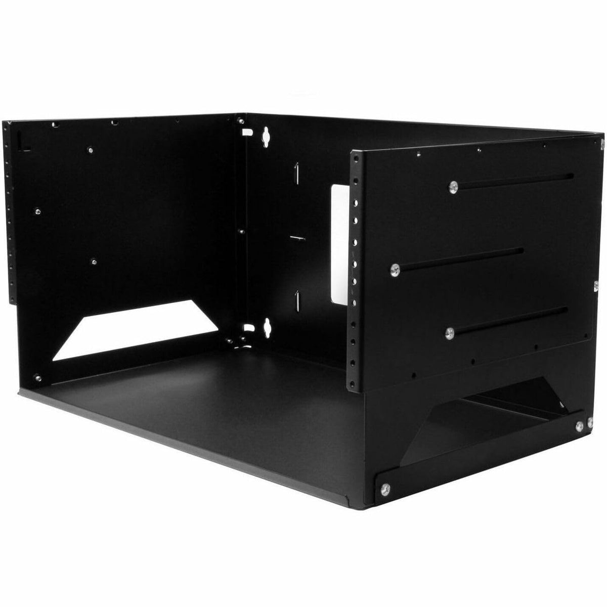 StarTech.com WALLSHELF4U Wall-Mount Server Rack, Solid Steel, Adjustab