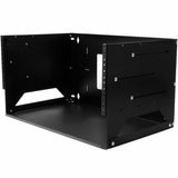 StarTech.com WALLSHELF4U Wall-Mount Server Rack, Solid Steel, Adjustab