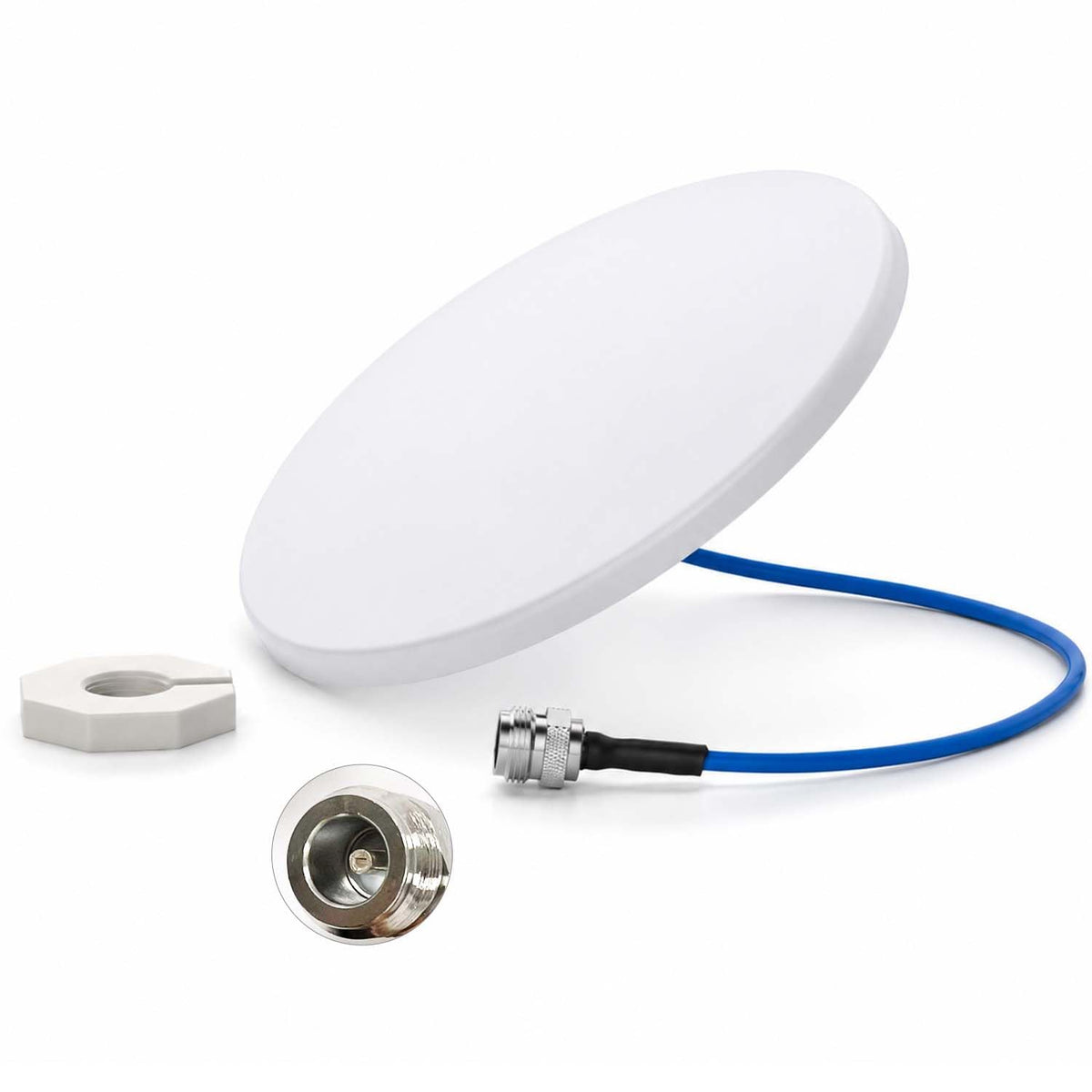 Antenne cellulaire dôme intérieur ultra mince, 600-6000MHz large bande 5G 4G LTE