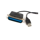 StarTech.com Adaptateur USB vers imprimante parallèle 6 pi - M/M