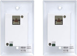 ENSEMBLE PROLONGATEUR HDMI PAR CAT6 PLAQUE MURALE 4K60HZ 4:4:4 IR POC HDR
