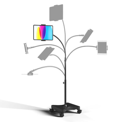 Mobile Tablet Stand with Wheels Height Adjustable F/ 7-11IN Tablet