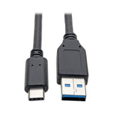 Tripp Lite USB C to USB A Cable, USB 3.1 Gen 1, Male to Male, Black, 6