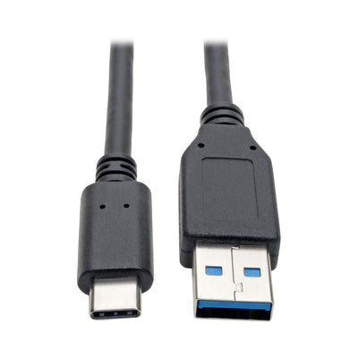 Tripp Lite USB C to USB A Cable, USB 3.1 Gen 1, Male to Male, Black, 6