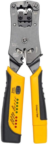 Tripp Lite T100-001-TST RJ45 Wire Crimper with Built-in Cable Tester