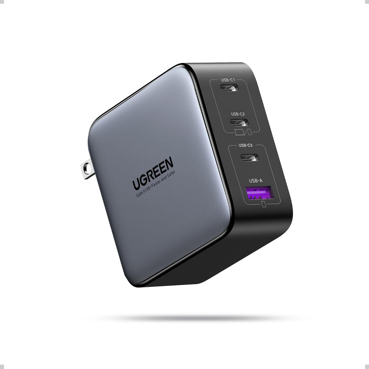 UGREEN Nexode 100W USB C Charger Block, 4-Port GaN Charger Block Fast