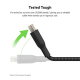 BOOSTCHARGE USB-C TO USB-C CABLE 100W  3M BLACK MULTI 6