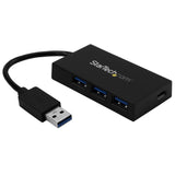 StarTech.com 4 Port USB 3.0 Hub - USB Type-A Hub with 1x USB-C & 3x US