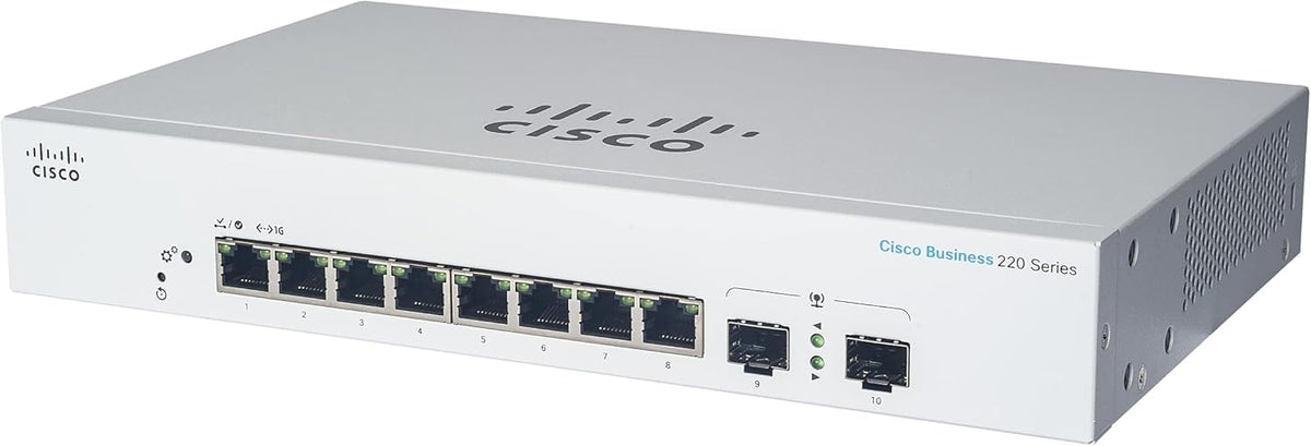 Cisco Systems Business CBS220-8FP-E-2G Smart Switch | 8 Port GE | Full