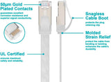 Monoprice Cat6A Ethernet Patch Cable - Slim Flat U/FTP 30AWG Molded Bo