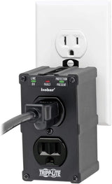 Tripp Lite Isobar Surge Protector Power Strip, 2-Outlet Direct Plug-in
