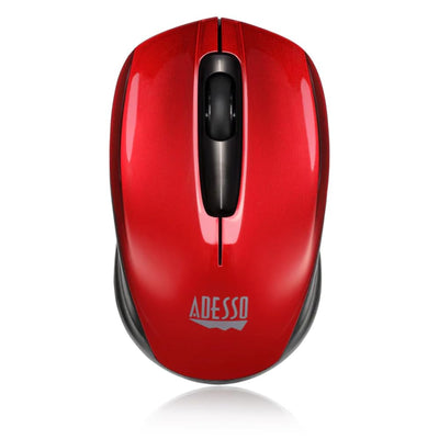 Adesso Ergonomic iMouse S50 - Wireless Optical Mouse Red
