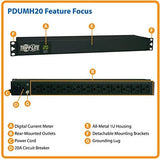 Tripp Lite PDU Metered 120-Volt 20A 5-15/20R 12 Outlet L5-20P Horizont