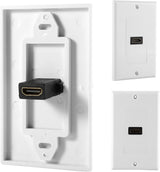 1 Port Gold-Plated HDMI Wall Plate Single Outlet Port Insert Female HD