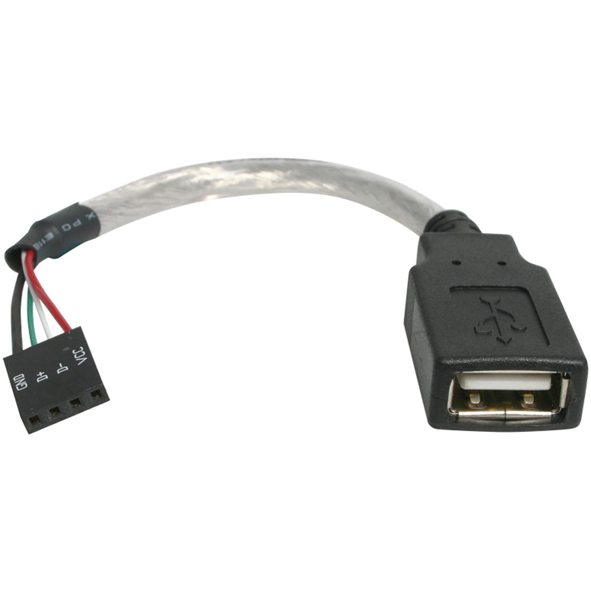 StarTech.com 6in USB 2.0 A to USB 4 Pin to Motherboard Header Adapter