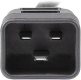StarTech.com 10ft (3m) Heavy Duty Extension Cord, IEC 320 C19 To IEC 3