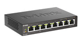 D-Link 8-Port Gigabit Unmanaged PoE+ Ethernet Switch, with 4 PoE Ports