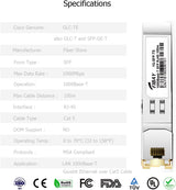 Module émetteur-récepteur cuivre SFP RJ45 1000BASE-T compatible avec Cisco GL