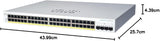 Cisco Business CBS220-48T-4G Smart Switch | 48 Port GE | 4x1G SFP | 3-
