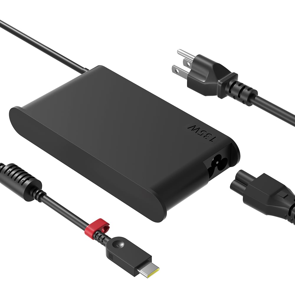 135W USB C AC Adapter Charger for Lenovo ThinkPad Z16 P16s P15s P14s E