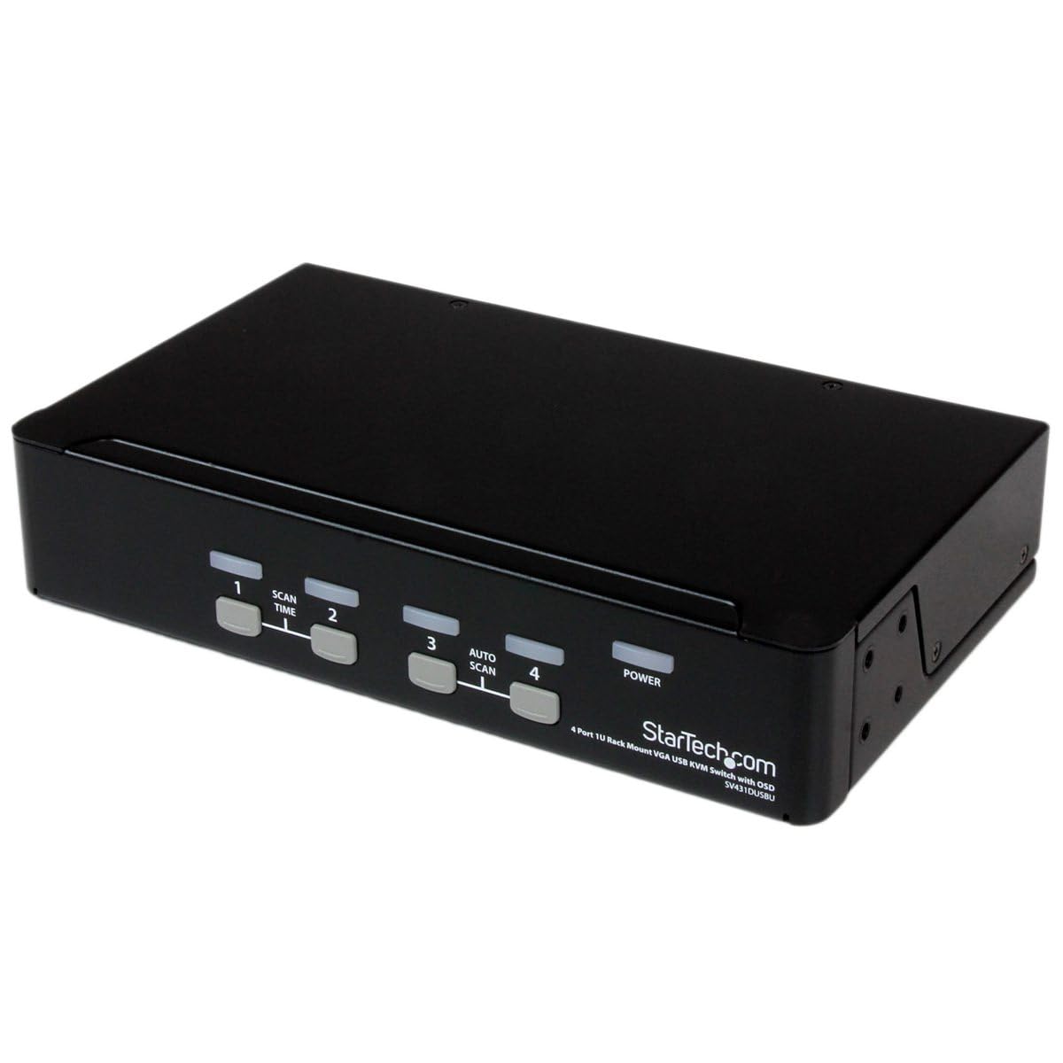 Startech.com 4 Port 1u Rackmount Usb Kvm Switch With Osd - 4 Port - 1u