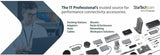 StarTech.com 2-Post 6U Heavy-Duty Wall-Mount Network Rack, 19