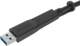 Câble USB-C mâle vers USB-C mâle Targus avec vis et attache USB-A, 1 m