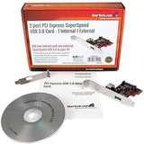 STARTECH.COM 1 Internal and 1 External SUPERSPEED USB 3 Card PCIE
