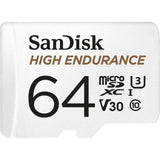 Carte microSDXC vidéo haute endurance SanDisk 64GB avec adaptateur pour Dash