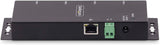Adaptateur série 4 ports StarTech vers Ethernet, serveur de périphériques série IP pour périphériques RS232, montable au mur/sur rail DIN, boîtier métallique, RJ45 LAN vers série DB9