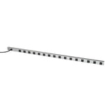 BARRE D'ALIMENTATION À 24 PRISES, CORDON DE 4,5 M, MÉTAL, LONGUEUR DE 183 CM, AVEC INTERRUPTEUR