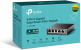 TP-LINK TL-SG105PE Easy Smart GIGABIT 5-Port Switch w/ 4 PoE+ Ports (V