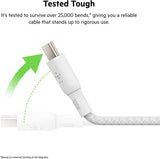 Belkin USB-C to USB-C Cable, BoostCharge Braided Power Cable (2M, 6.6f