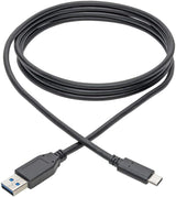 Tripp Lite USB C to USB A Cable, USB 3.1 Gen 1, Male to Male, Black, 6