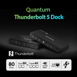 IOGEAR Quantum Thunderbolt 5 Dock Pro - 10 Devices - 80gbps - 2.5G - T