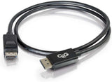 C2G 54401 Displayport Cable with Latches M/M - Digital Audio Video, Bl