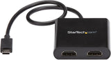 StarTech USB-C to HDMI MST Hub 2 Port Splitter