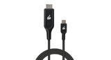 IOGEAR USB-C to 4K HDMI Cable, 2 Meter, G2LU3CHD02 6.6 Feet USB-C to 4
