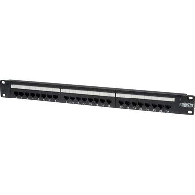 Tripp Lite N252-024 24-Port 1U Rackmount Cat6 110 Patch Panel 568B, RJ