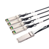 10Gtek 40G QSFP+ to 4xSFP+ Breakout DAC - 40GBASE-CR4 Passive Direct A