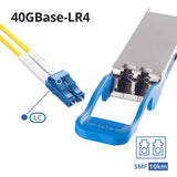 10Gtek 40GBASE-LR4 QSFP+ LC Single-Mode Transceiver, 40 Gigabit SMF Op