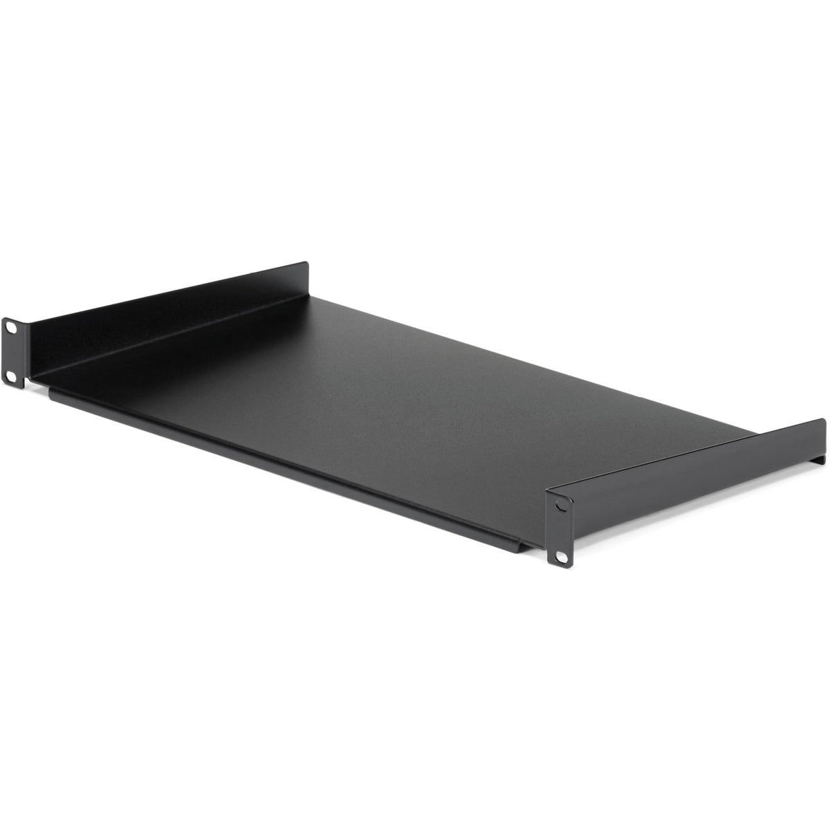 Startech CABSHELF1U 19IN Black 1U Universal Fixed Server Rack Cabinet Shelf