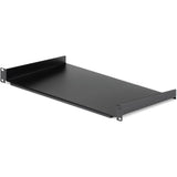 Startech CABSHELF1U 19IN Black 1U Universal Fixed Server Rack Cabinet Shelf