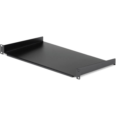 Startech CABSHELF1U 19IN Black 1U Universal Fixed Server Rack Cabinet Shelf