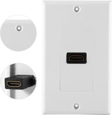 1 Port Gold-Plated HDMI Wall Plate Single Outlet Port Insert Female HD