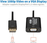 Tripp Lite DisplayPort to VGA Active Cable Adapter, DP 1.2, DP to HD15