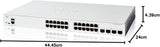 Commutateur intelligent Cisco Catalyst 1200-24T-4G, 24 ports GE, 4x1GE SFP, Limite